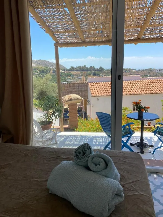 Chalet Villa Cortijo montaña vistas mar Frigiliana España